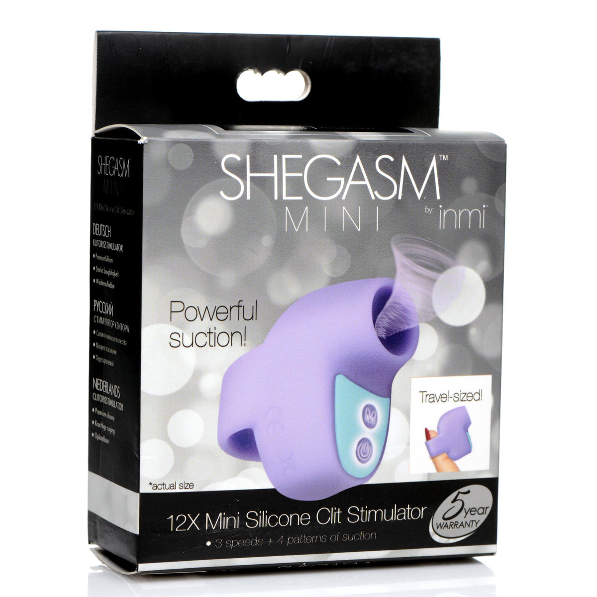 Shegasm Mini 12X Mini Silicone Clit Stimulator - Purple