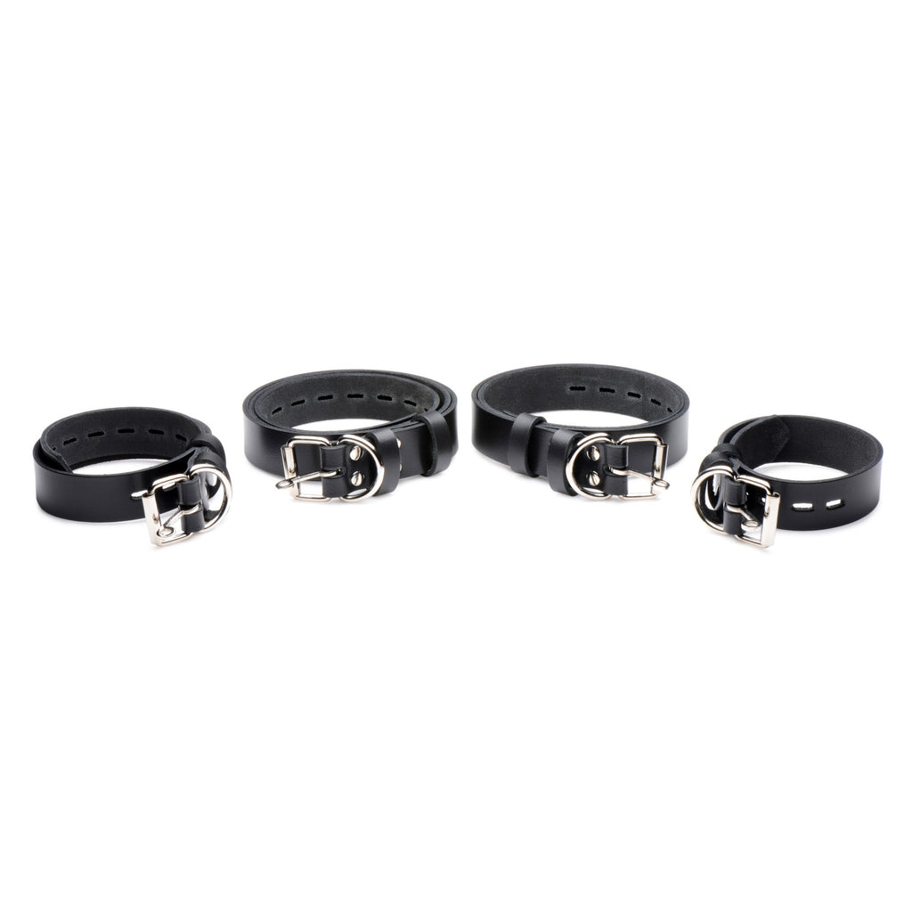 Strict Leather 4 Pack Leather Locking Bondage Straps
