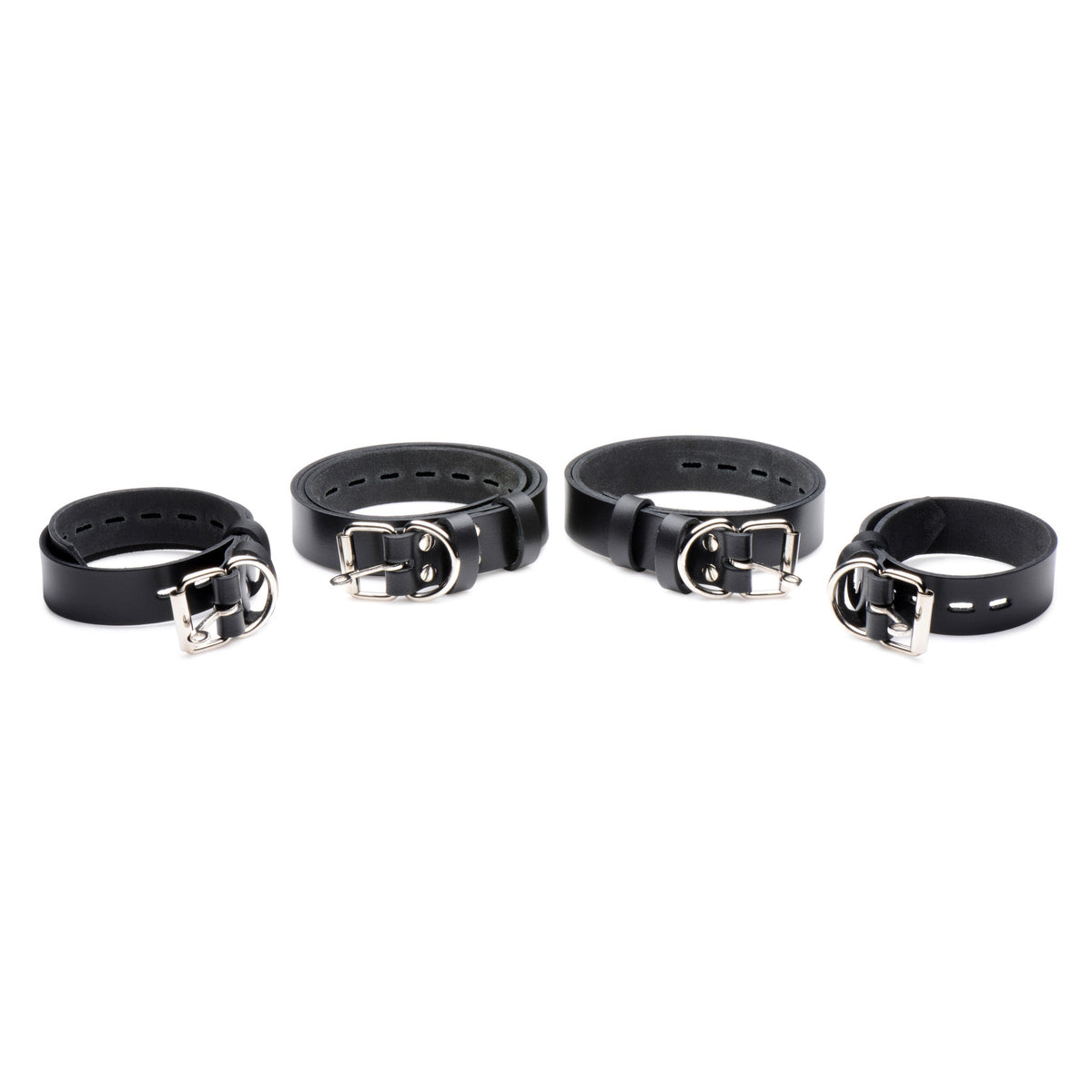 Strict Leather 4 Pack Leather Locking Bondage Straps