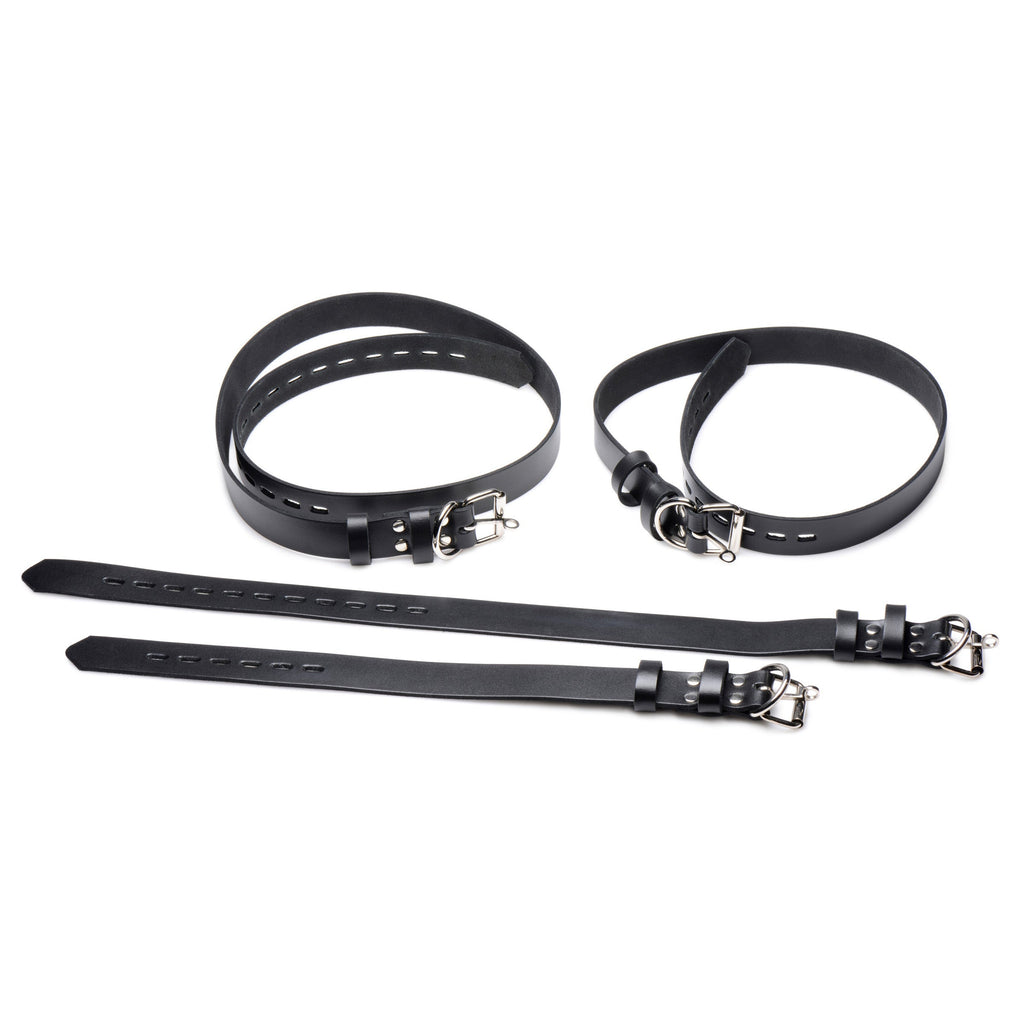 Strict Leather 4 Pack Leather Locking Bondage Straps