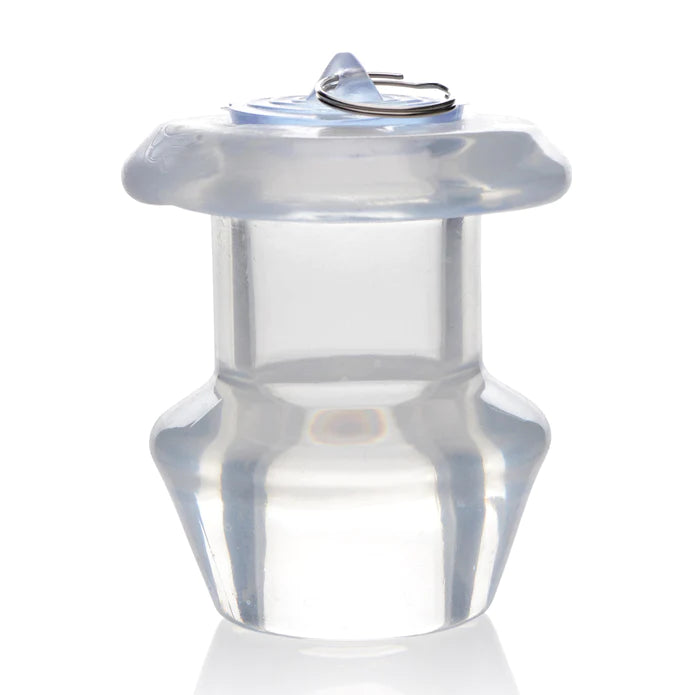 Ass Bung Clear Hollow Anal Dilator With Plug - Large