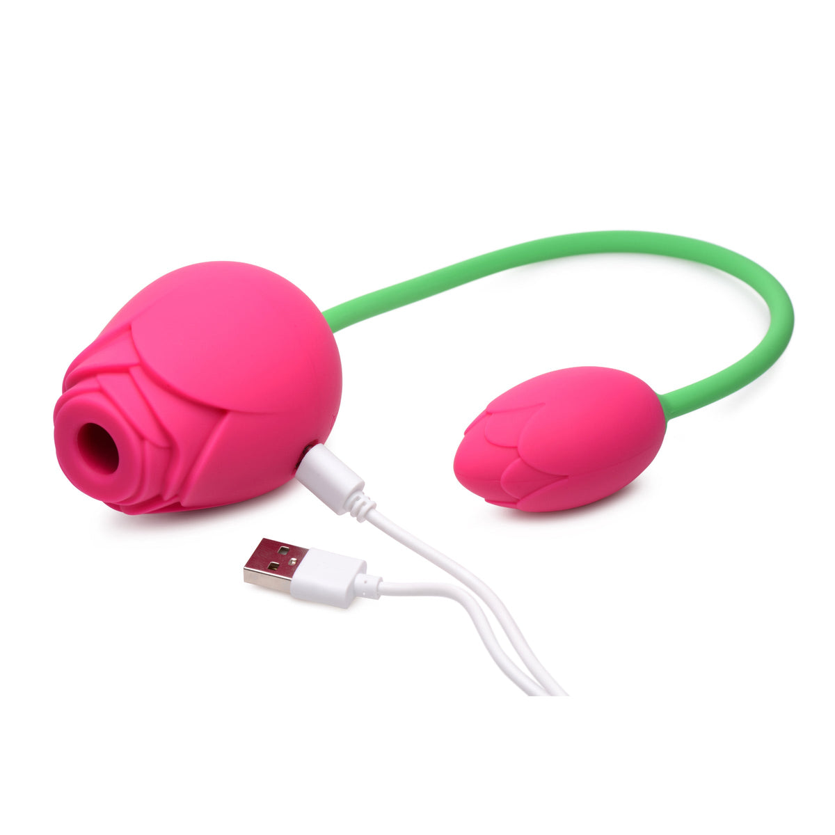 Bloomgasm Rose Duet Sucking & Vibrating Silicone Duo