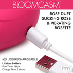 Bloomgasm Rose Duet Sucking & Vibrating Silicone Duo