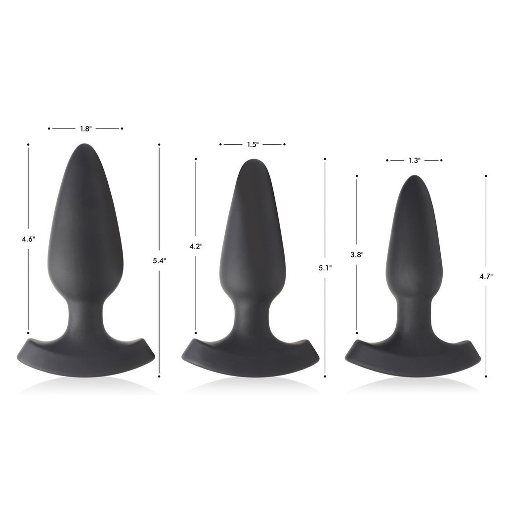 Laser Heart Large Anal Plug with Remote Control