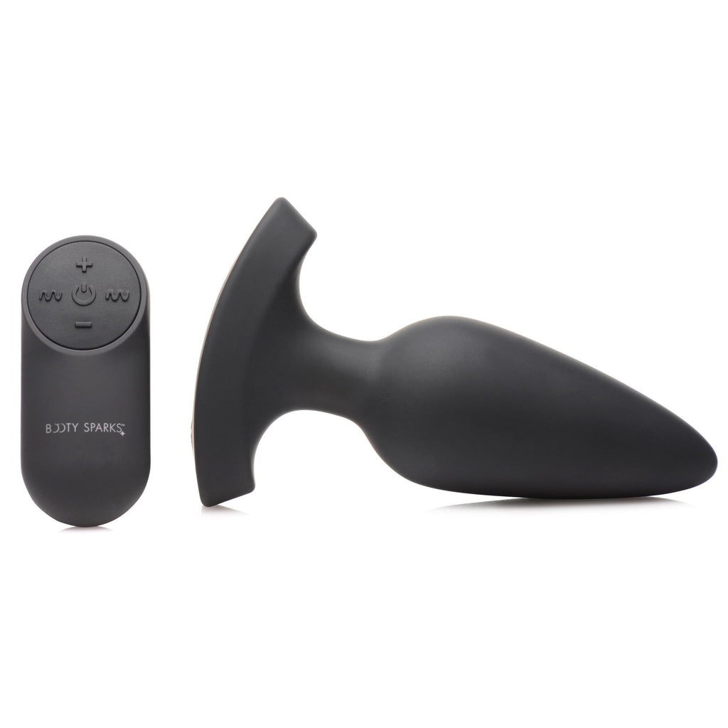 Laser Heart Large Anal Plug with Remote Control