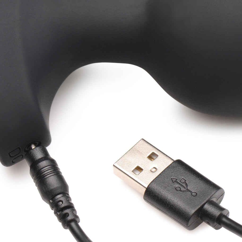 Laser Heart Large Anal Plug with Remote Control
