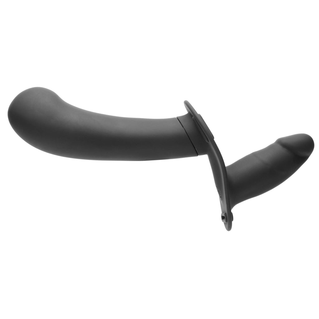 Strap U 28X Double Diva 2" Double Dildo w/ Harness & Remote - Black