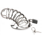 Stainless Steel Spiked Chastity Cage