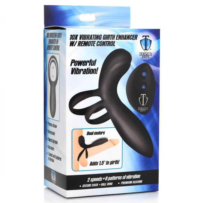 Silicone Vibrating Girth Enhancer w- Remote Control by trinity vibes