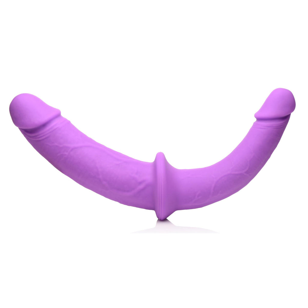 Strap U Double Charmer Silicone Double Dildo with Harness