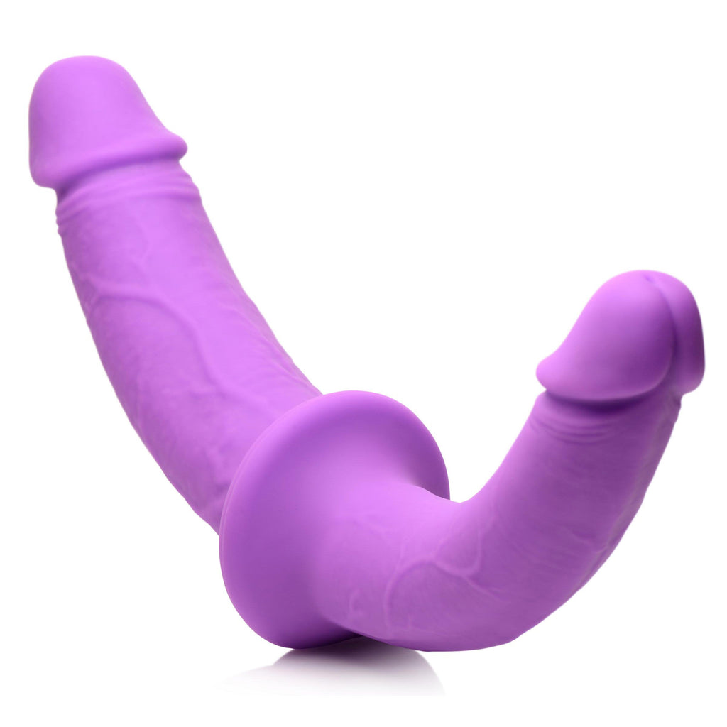 Strap U Double Charmer Silicone Double Dildo with Harness