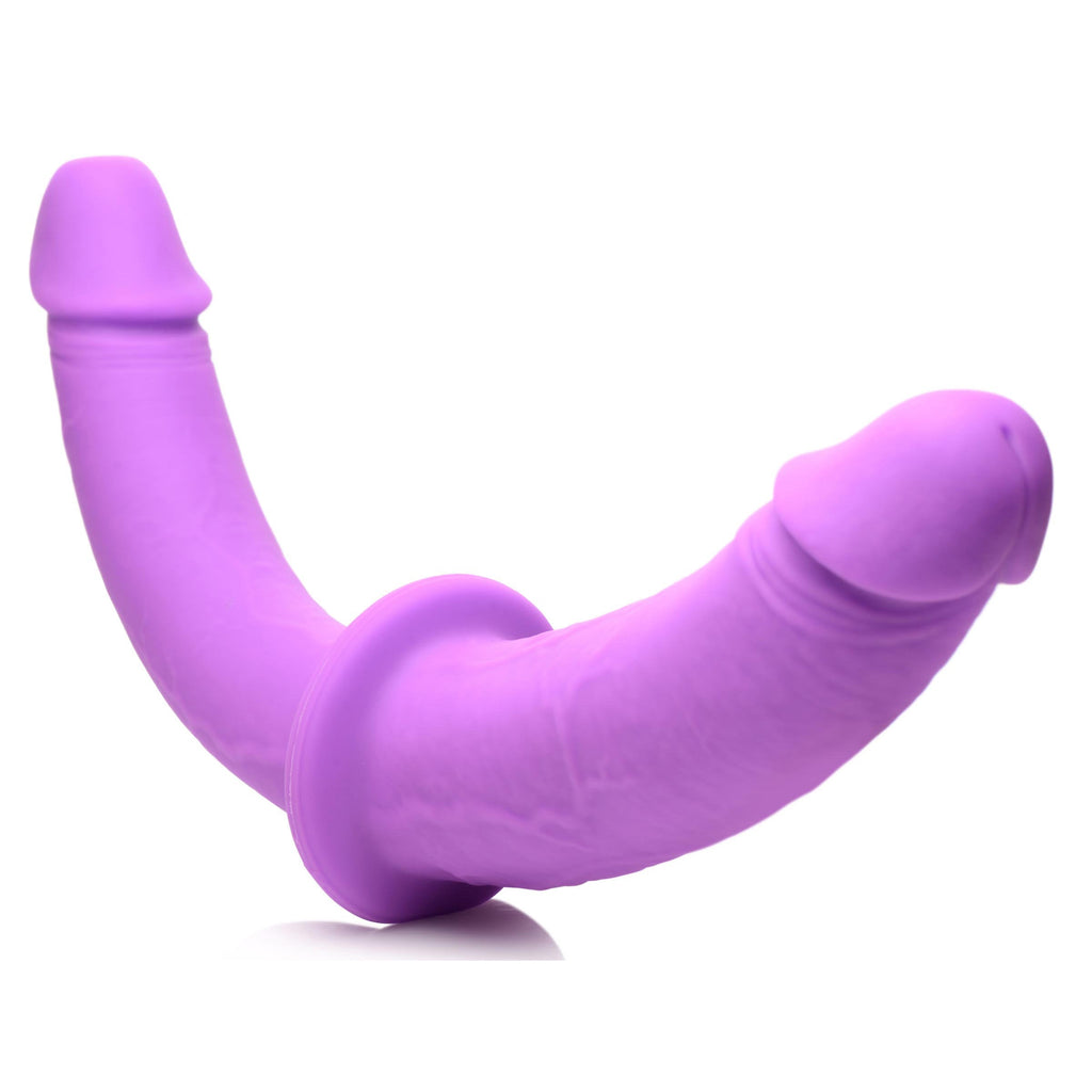 Strap U Double Charmer Silicone Double Dildo with Harness