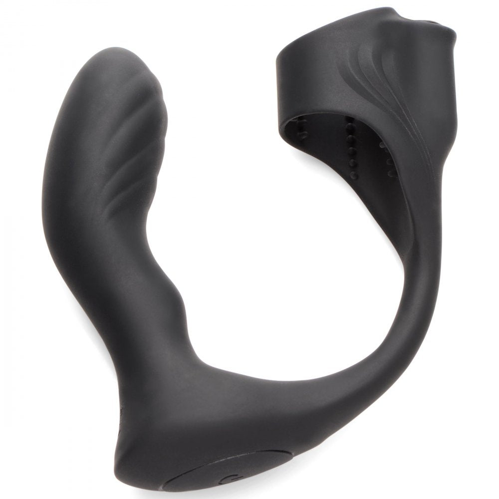 7X Silicone Prostate Plug w- Ball Stretcher & Remote by trinity vibes