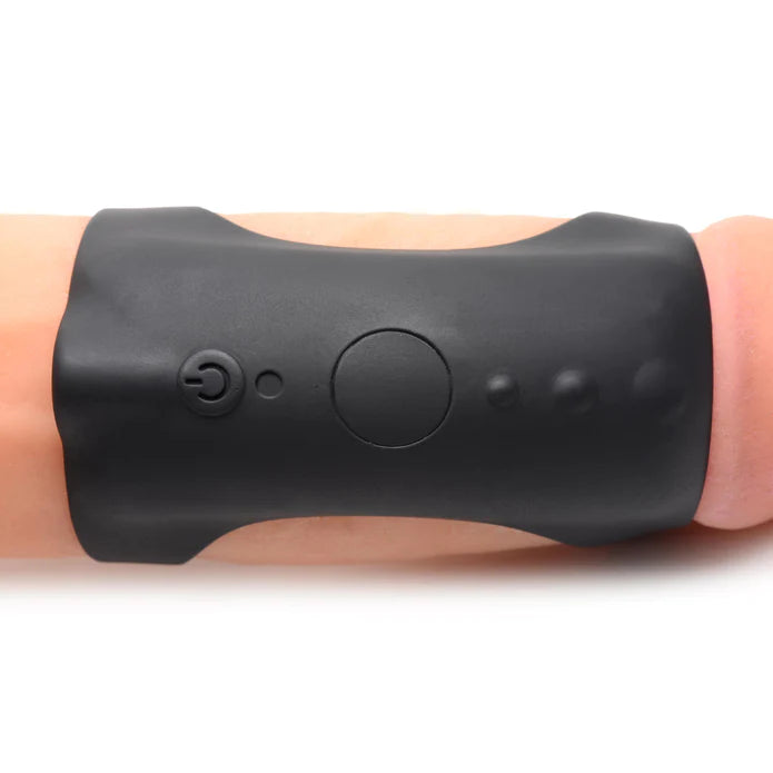28X G-Shaft Silicone Cock Ring W- Remote