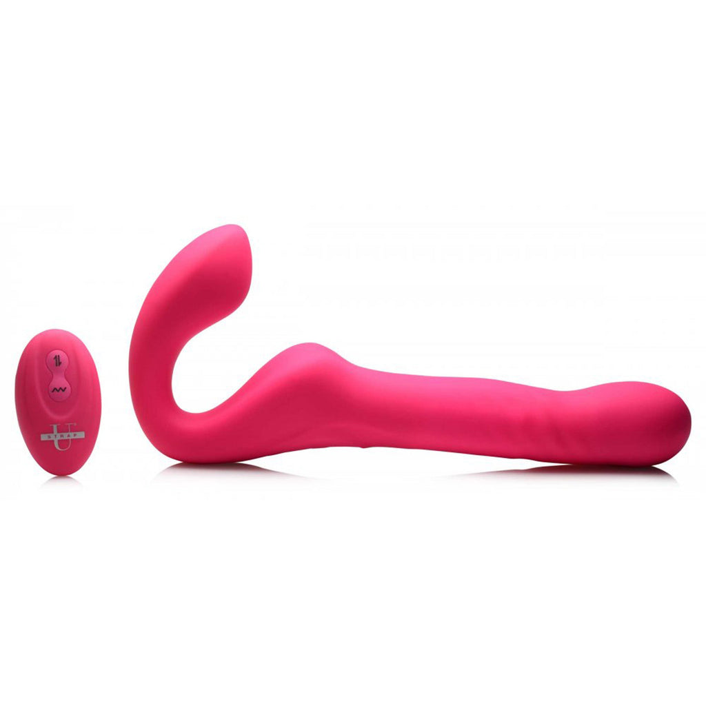 Strap U Mighty-Thrust Thrusting & Vibrating Strapless Strap-On w/ Remote