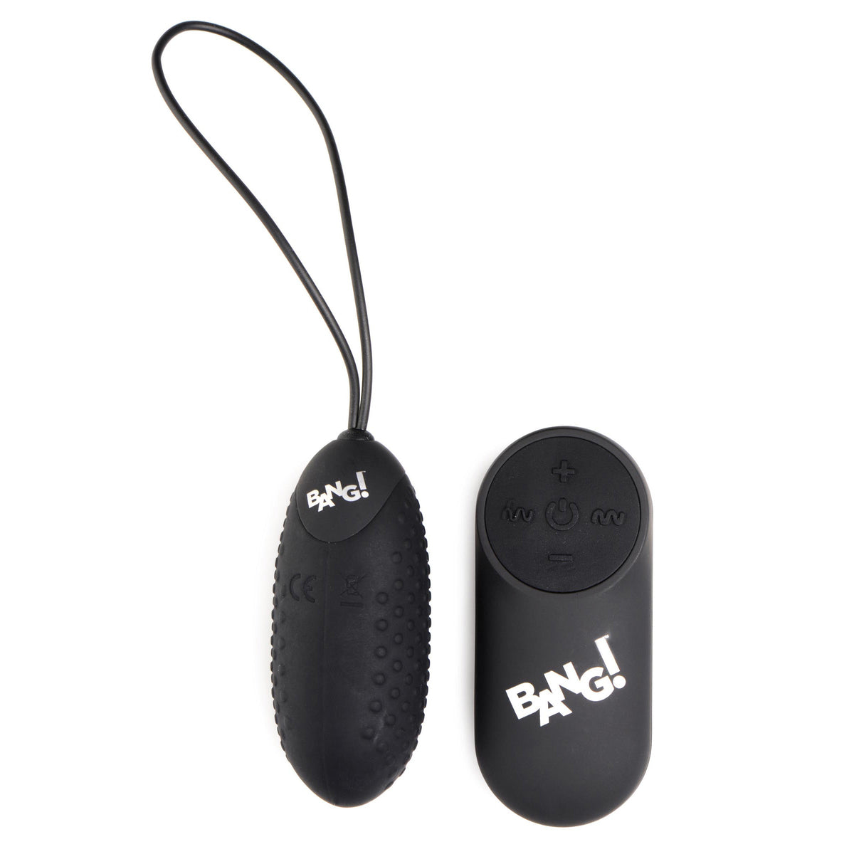 28X Nubbed Silicone Egg - Black