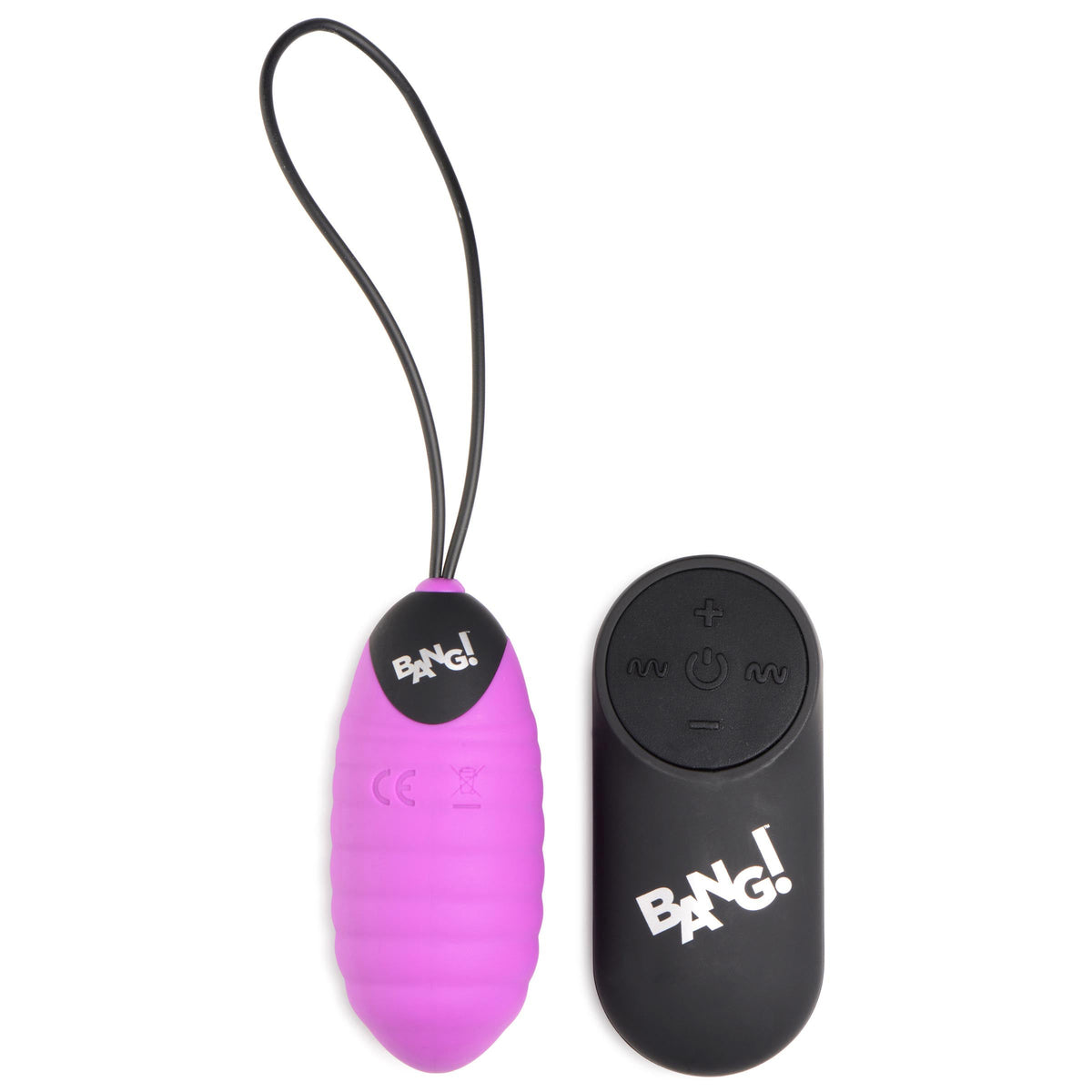 28X Ribbed Silicone Egg - Purple