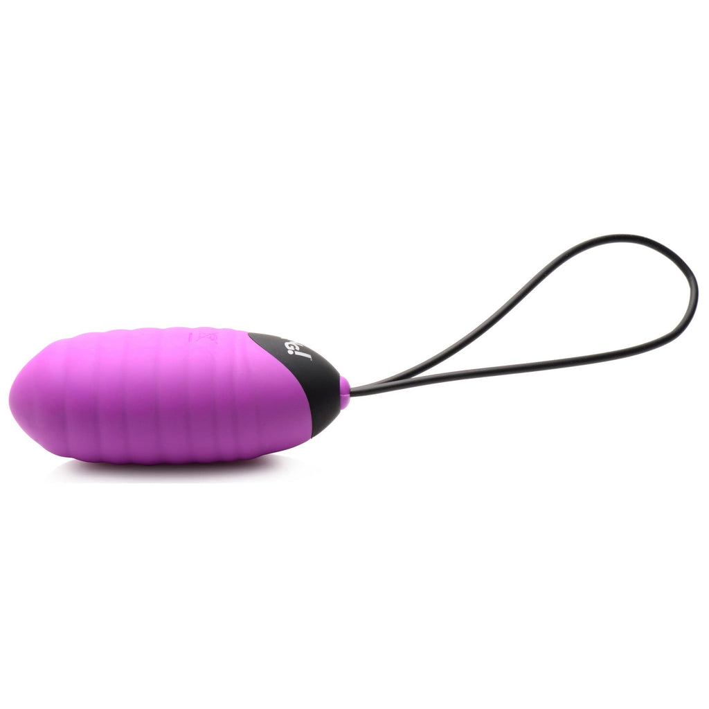28X Ribbed Silicone Egg - Purple