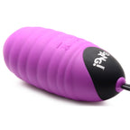 28X Ribbed Silicone Egg - Purple