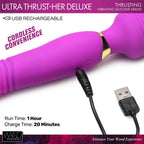 Wand Essentials Ultra Thrust-Her Deluxe Thrusting & Vibrating Silicone Wand