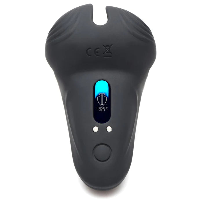 10X SILICONE COCK & BALL RING W/ VIBRATING TAINT STIMULATOR & REMOTE
