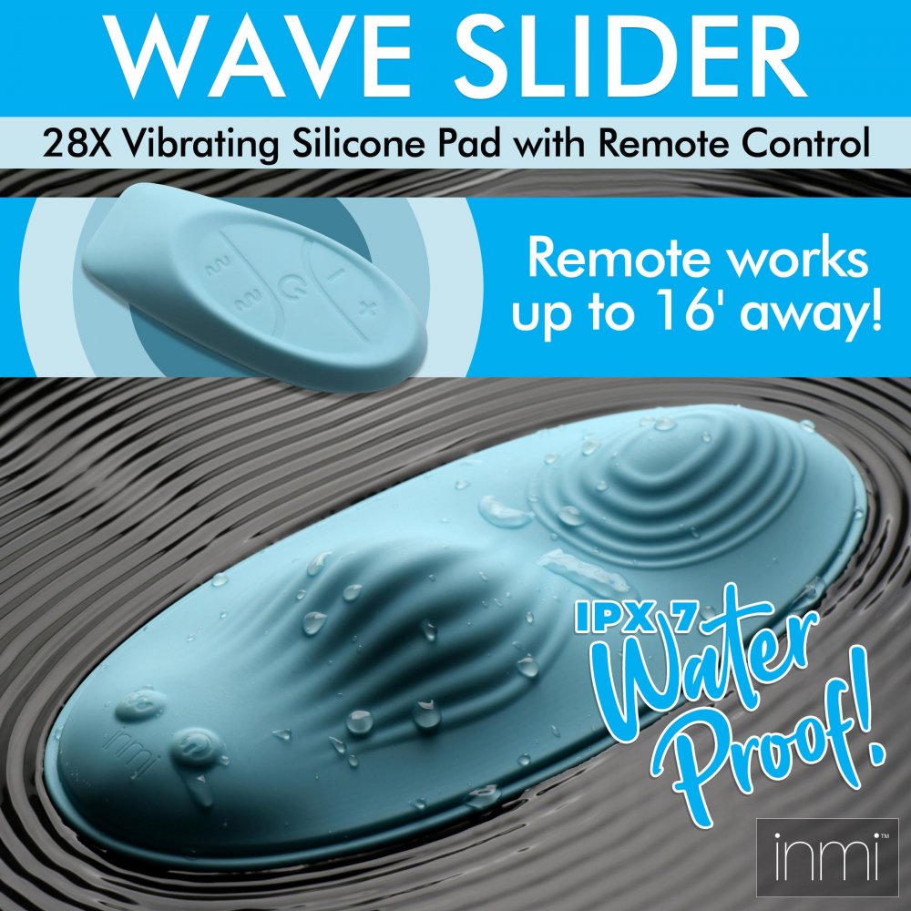 Wave Slider 28X Vibrating Silicone Pad with Remote Control