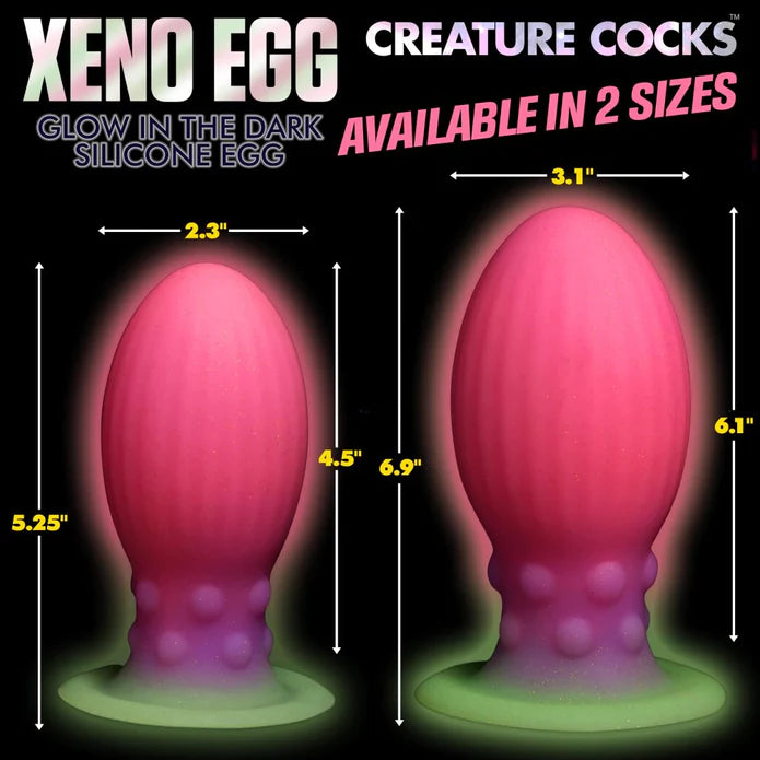 Creature Cock Xeno Egg Glow In The Dark Silicone Egg