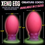 Creature Cock Xeno Egg XL Glow In The Dark Silicone Egg