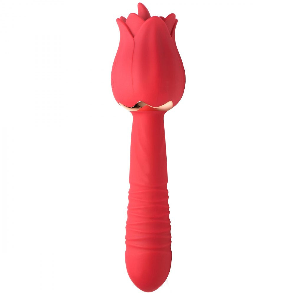 Bloomgasm Racy Rose Thrusting & Licking Rose Vibrator