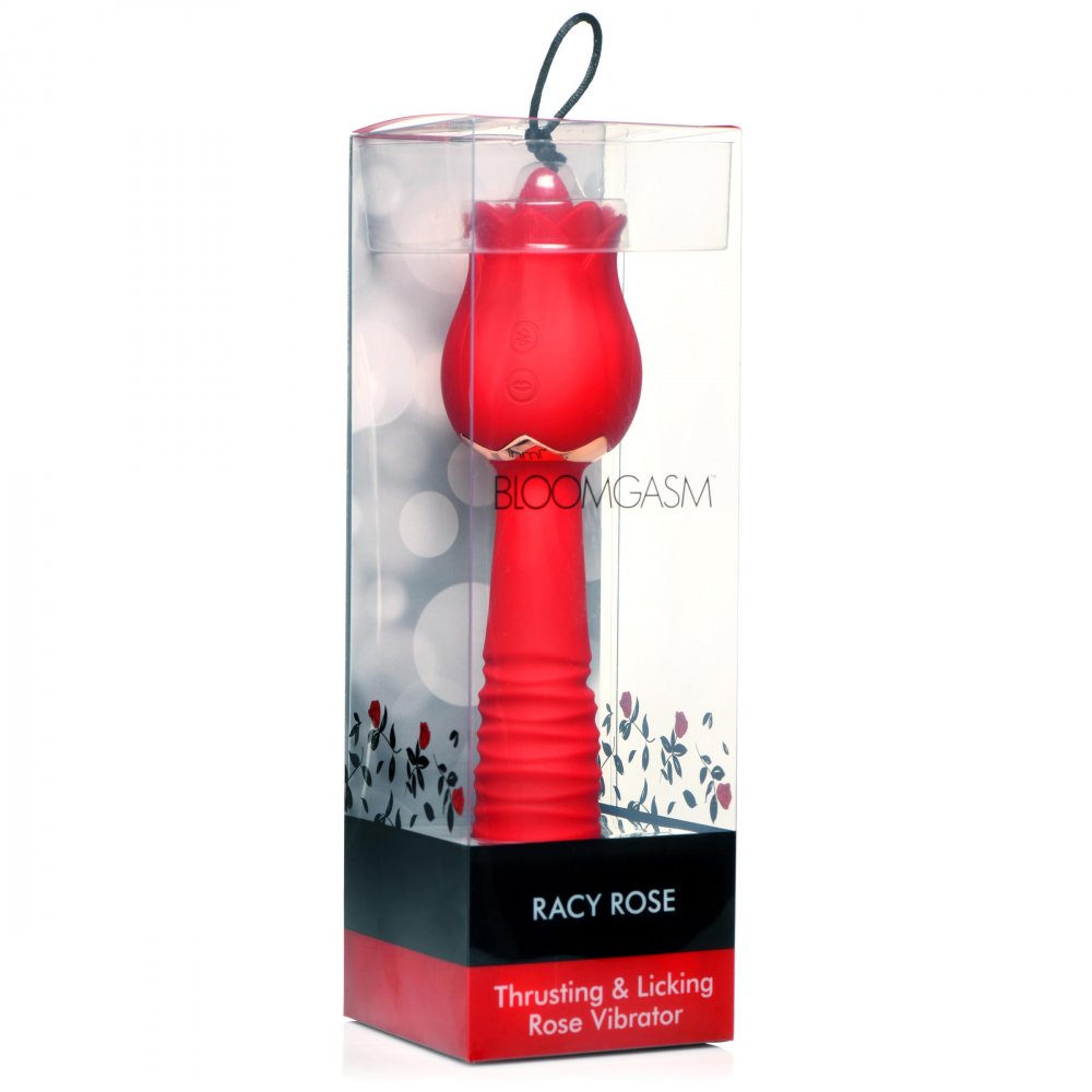Bloomgasm Racy Rose Thrusting & Licking Rose Vibrator