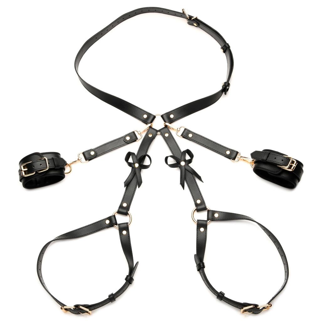 STRICT Bondage Harness w/ Bows - XL/2XL - Black