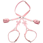 STRICT Bondage Harness w/ Bows - XL/2XL - Pink