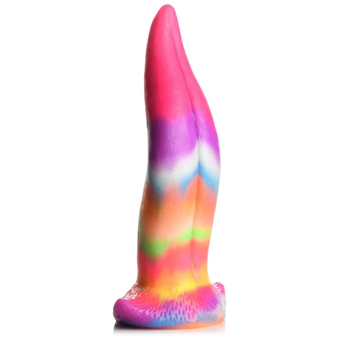 Creature Cock Unicorn Kiss Unicorn Tongue Glow-In-The-Dark Silicone Dildo