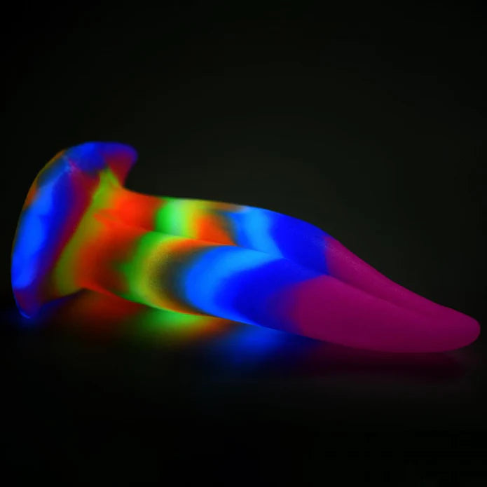Creature Cock Unicorn Kiss Unicorn Tongue Glow-In-The-Dark Silicone Dildo