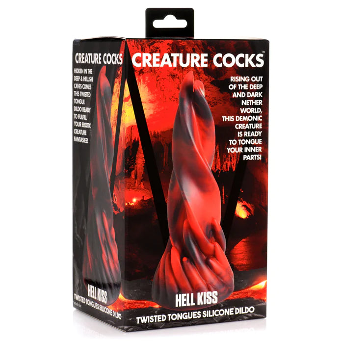 Creature Cock Hell Kiss Twisted Tongues Silicone Dildo