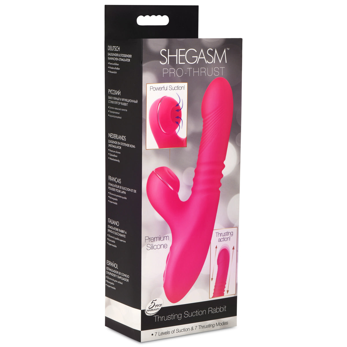 Shegasm Pro-Thrust Thrusting Suction Rabbit