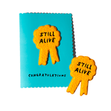 Still Alive Chenille Patch Gift Card by Adam J. Kurtz x Third Drawer Down