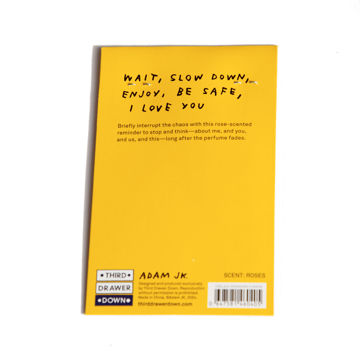 Stop and Smell Air Freshener by Adam JK x Third Drawer Down