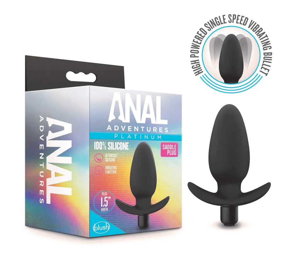 Anal adventures platinum saddle black 4.5-inch vibrating anal plug CULTUREEDIT Anal adventures platinum saddle black 4.5-inch vibrating anal plug CULTUREEDIT