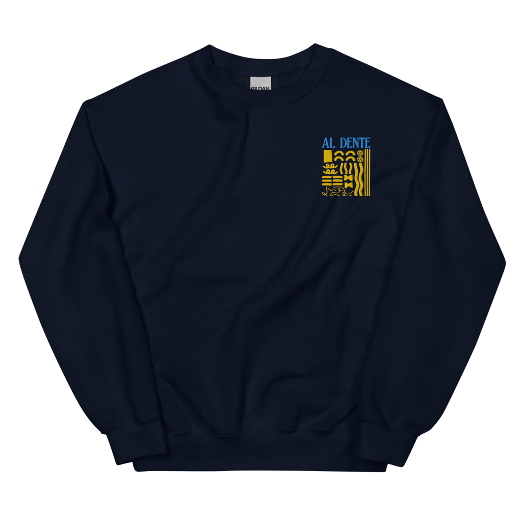 Al Dente Pasta Embroidered Sweatshirt