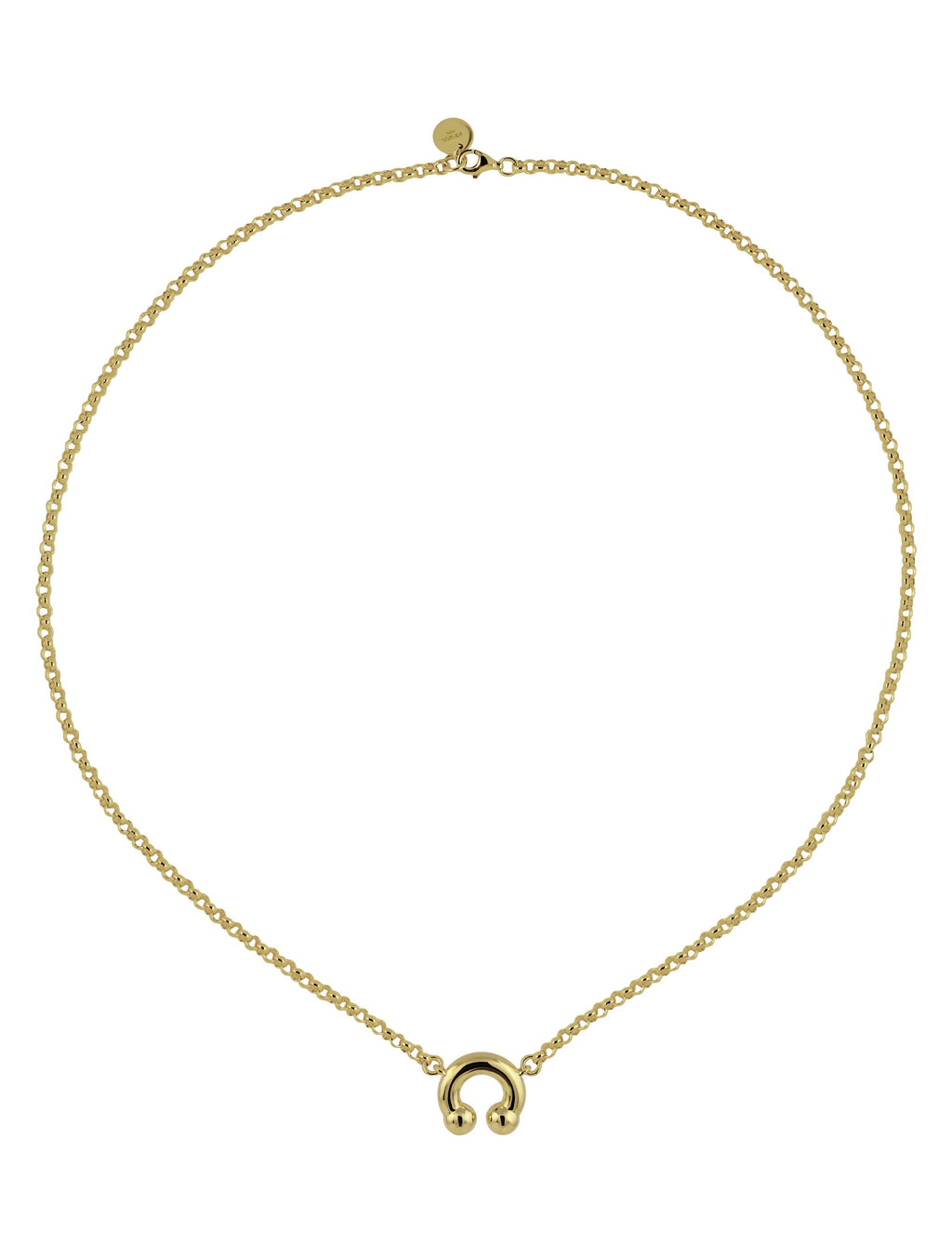 KISKA LAB PRINCE ALBERT GOLD NECKLACE