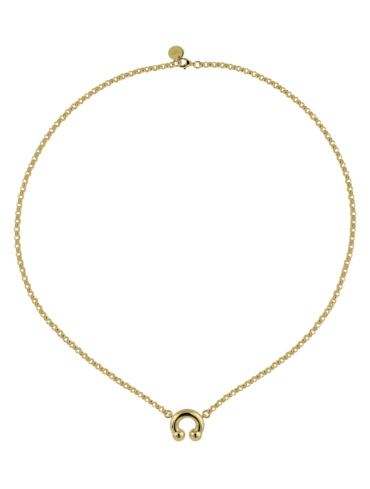 KISKA LAB PRINCE ALBERT GOLD NECKLACE
