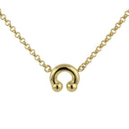 KISKA LAB PRINCE ALBERT GOLD NECKLACE