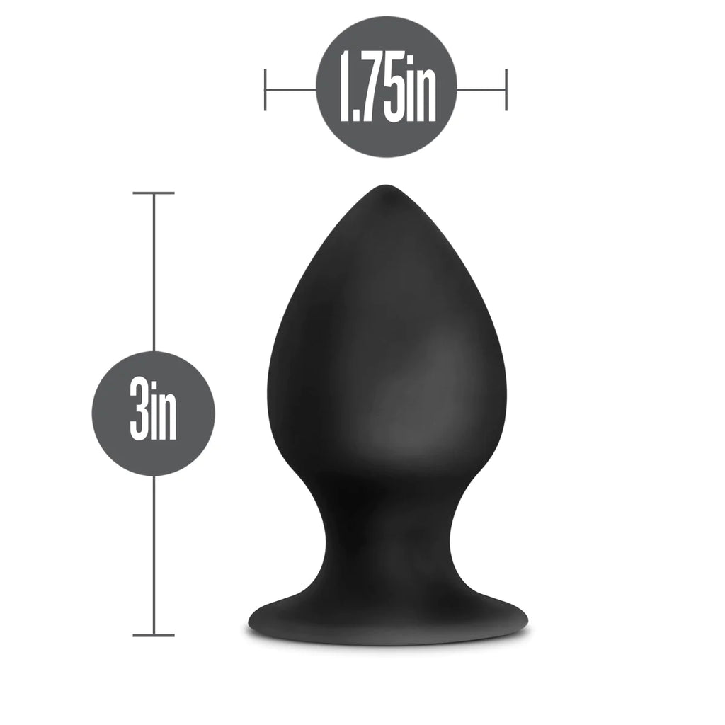 Anal adventures platinum stout black 3-inch anal plug with suction cup CULTUREEDIT Anal adventures platinum stout black 3-inch anal plug with suction cup CULTUREEDIT