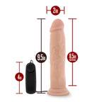 Dr. Skin Dr. Throb Realistic Vanilla 9.5-Inch Vibrating Dildo
