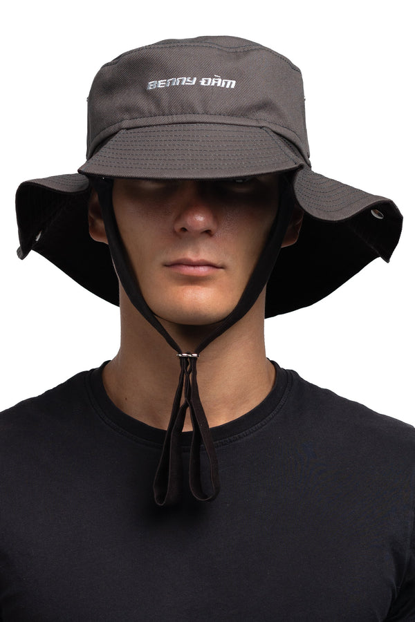 Floppy Bucket Hat - Graphite/Espresso