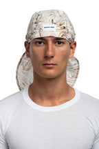 Bandana Hat - Wood/Cream