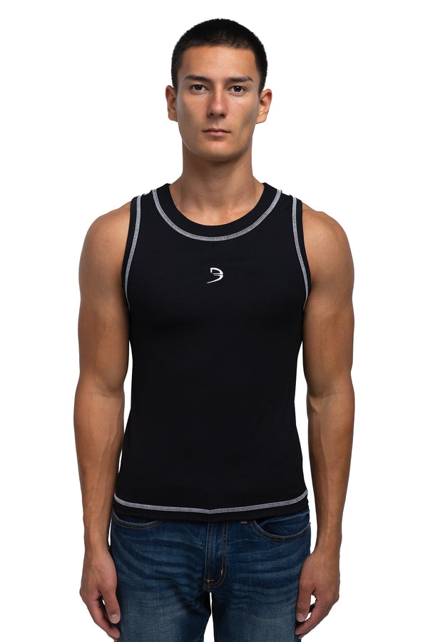 Racer Crew Tank - Black