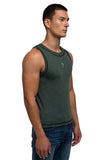 BENNY DAM Racer Crew Tank - Evergreen