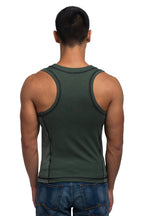 BENNY DAM Racer Crew Tank - Evergreen
